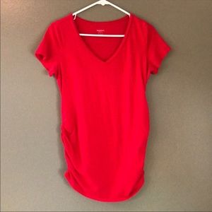 2 maternity v neck short sleeve t-shirts medium